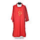 Religious Dalmatic 100% polyester with cross and IHS symbol s5