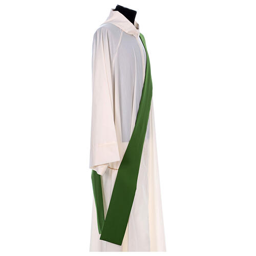 Dalmatic 100% polyester with cross, ear of wheat, IHS 12