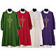 Eucharistic Dalmatic 100% polyester with cross, ear of wheat, IHS s1