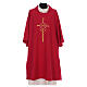 Eucharistic Dalmatic 100% polyester with cross, ear of wheat, IHS s4