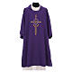 Eucharistic Dalmatic 100% polyester with cross, ear of wheat, IHS s7