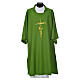 Dalmatic 100% polyester stylised cross, ear of wheat s6