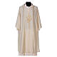 Dalmatic in virgin wool with twisted thread, IHS s5