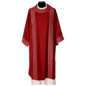 Dalmatic in pure wool with embroidery in pure silk.