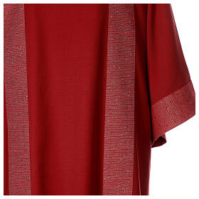 Dalmatic in pure wool with embroidery in pure silk.