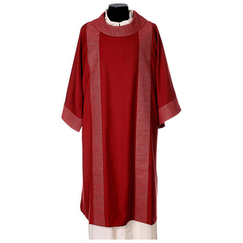 Dalmatic in pure wool with embroidery in pure silk. 1