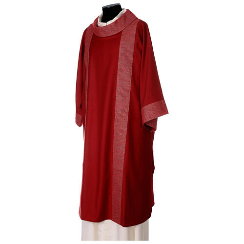 Dalmatic in pure wool with embroidery in pure silk. 3