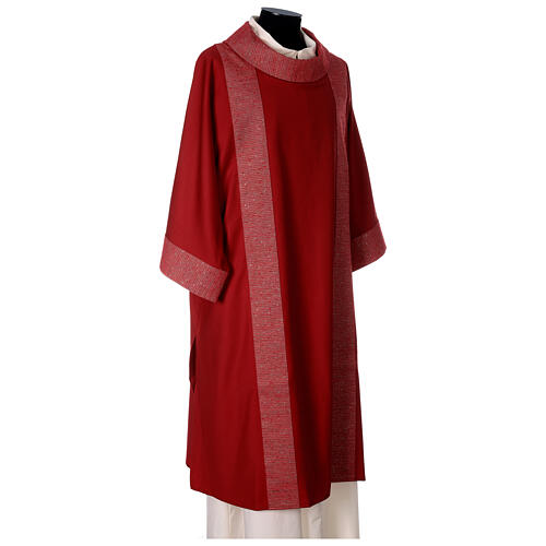 Dalmatic in pure wool with embroidery in pure silk. 4