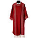 Dalmatic in pure wool with embroidery in pure silk. s1
