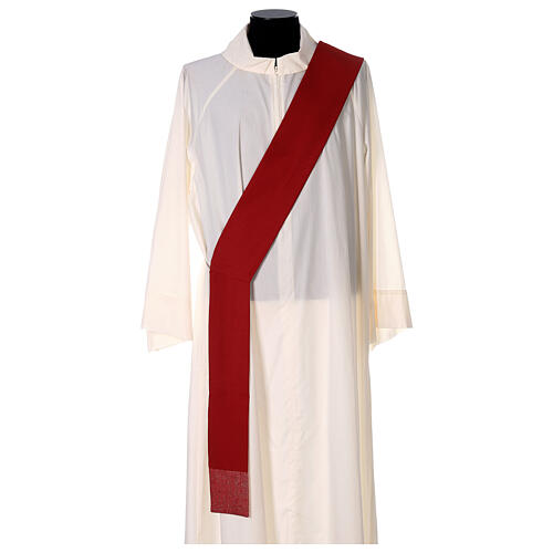 Deacon Dalmatic in pure wool with embroidery in pure silk 8