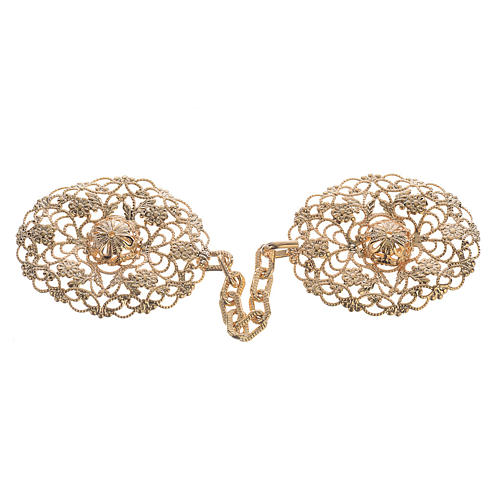 Cope clasp, gold-plated oval 1