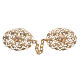 Cope clasp, gold-plated oval s1