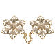 Cope clasp, gold-plated flower s1