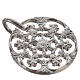 Tunic clasp, round, silver-plated s2