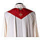 Chape liturgique broderies florales 100% polyester s8
