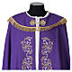 Chape liturgique broderies florales 100% polyester s10