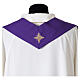 Chape liturgique broderies florales 100% polyester s17