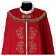 Piviale 100% poliestere ricami floreali s9