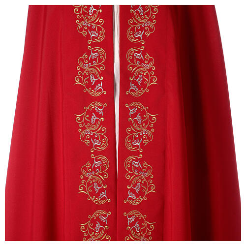 Cope in polyester with floral embroidery 5
