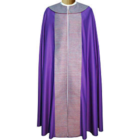 Copes, Roman Chasubles and Dalmatics: Cope in pure wool with embroidery in pure silk