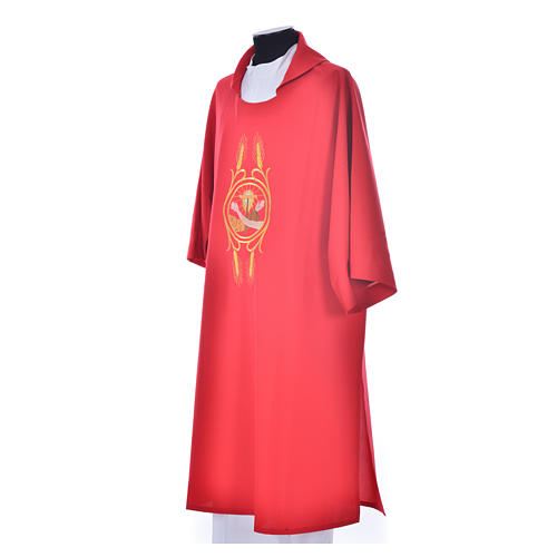 Dalmatic with the Franciscan emblem in 100% polyester 13