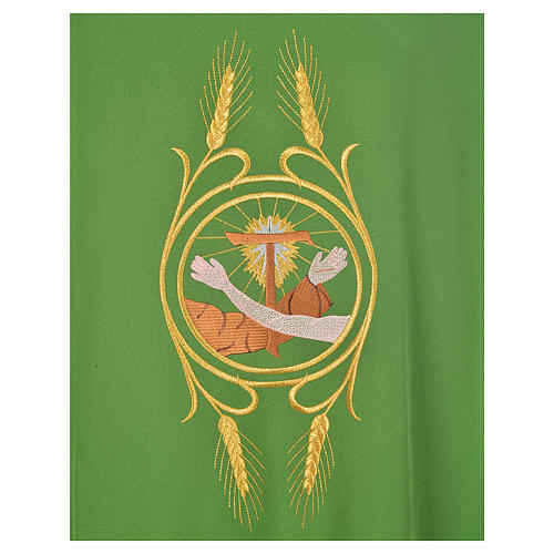 Dalmatic with the Franciscan emblem in 100% polyester 6