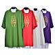 Dalmatic with the Franciscan emblem in 100% polyester s1
