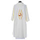 Dalmatic with the Franciscan emblem in 100% polyester s4