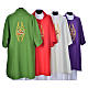 Eucharistic Dalmatic with Franciscan emblem in 100% polyester s10