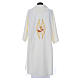 Eucharistic Dalmatic with Franciscan emblem in 100% polyester s12
