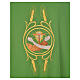 Eucharistic Dalmatic with Franciscan emblem in 100% polyester s14