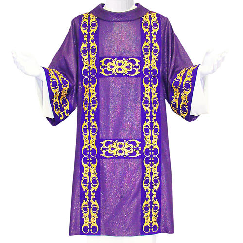 Deacon Dalmatic in 95% wool 5% lurex two-ply fabric 1