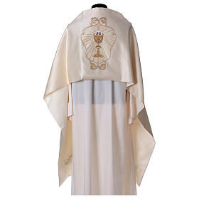 Humeral veil with chalice decoration 50x270cm, 100% polyester