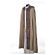 Light Brown Franciscan Cope 50% cotton 25% silk and 25% viscose s2