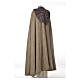 Light Brown Franciscan Cope 50% cotton 25% silk and 25% viscose s3