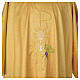 Gold dalmatic with embroided Chi-Rho chalice host s4