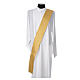 Gold Deacon Dalmatic with embroided Chi-Rho chalice host s5