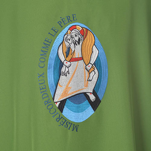 STOCK Dalmatic Jubilee of Mercy Pope Francis FRENCH logo embroided 7