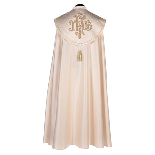 Cope in 80% cream polyester with gold embroidery 3