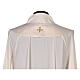 Cope in 100% cream polyester with host and chalice embroidery s8
