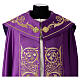 Cope in 100% polyester with gold embroideries s7