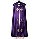 Cope in 100% polyester with gold crosses 4 colors s5