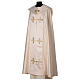 Cope in 100% polyester with gold crosses 4 colors s7