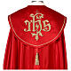 Chape liturgique 100% polyester croix dorées 4 couleurs liturgiques s2