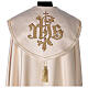 Chape liturgique 100% polyester croix dorées 4 couleurs liturgiques s4
