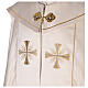 Chape liturgique 100% polyester croix dorées 4 couleurs liturgiques s12