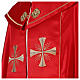 Chape liturgique 100% polyester croix dorées 4 couleurs liturgiques s14