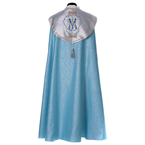 Cope in 100% sky blue polyester with initials of Mary 7