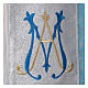 Cope in 100% sky blue polyester with initials of Mary s4