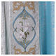 Cope in 100% sky blue polyester with initials of Mary s5
